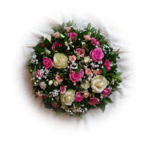 Flowerwreathpink and white
